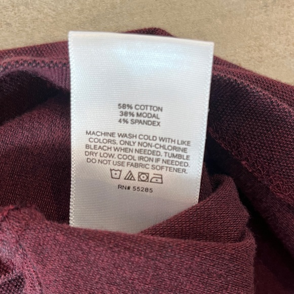 Men’s express short sleeve polo extra large xl maroon - Picture 5 of 7